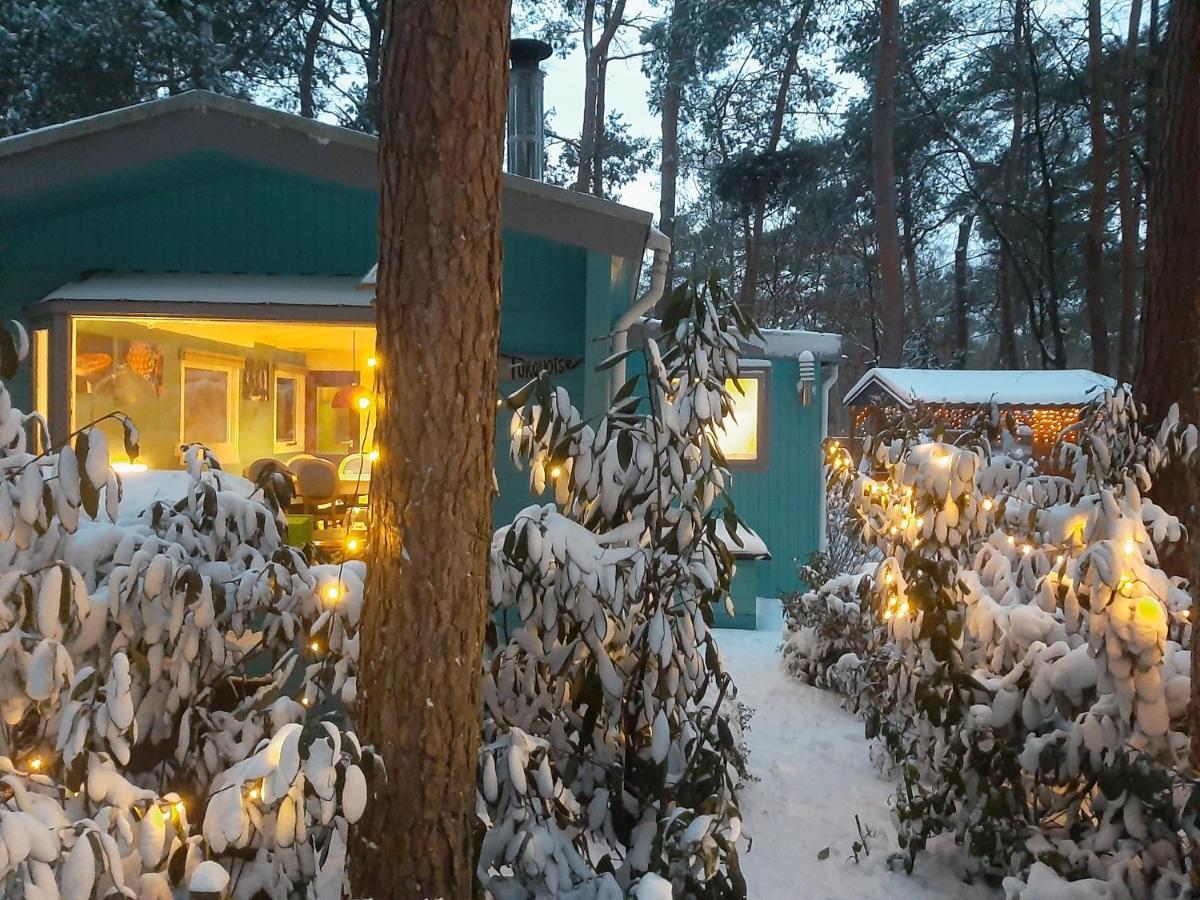 Boshuis Turquoise / Smaakvol Genieten Op De Veluwe Hoenderloo Εξωτερικό φωτογραφία